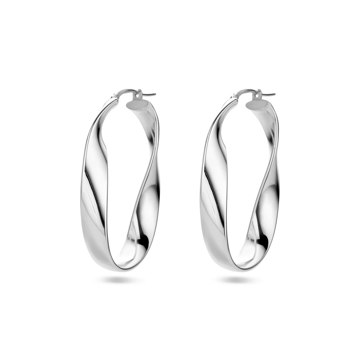 Fantasy Collection Oorbellen gedraaid zilver