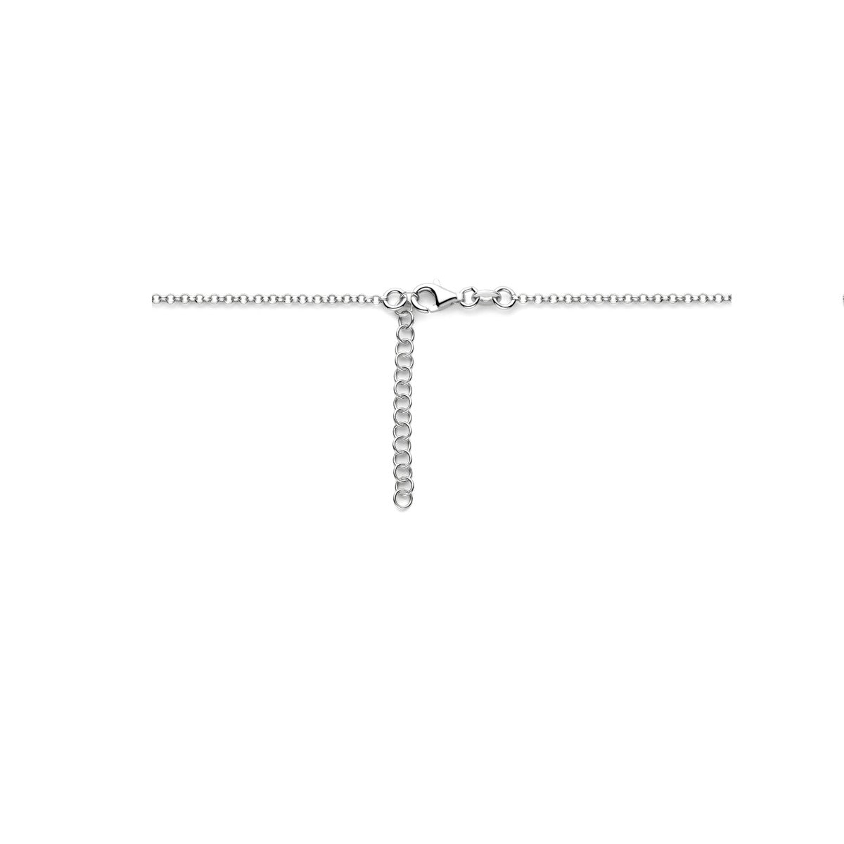 Fantasy Collection Collier hartjes 41 + 4 cm zilver
