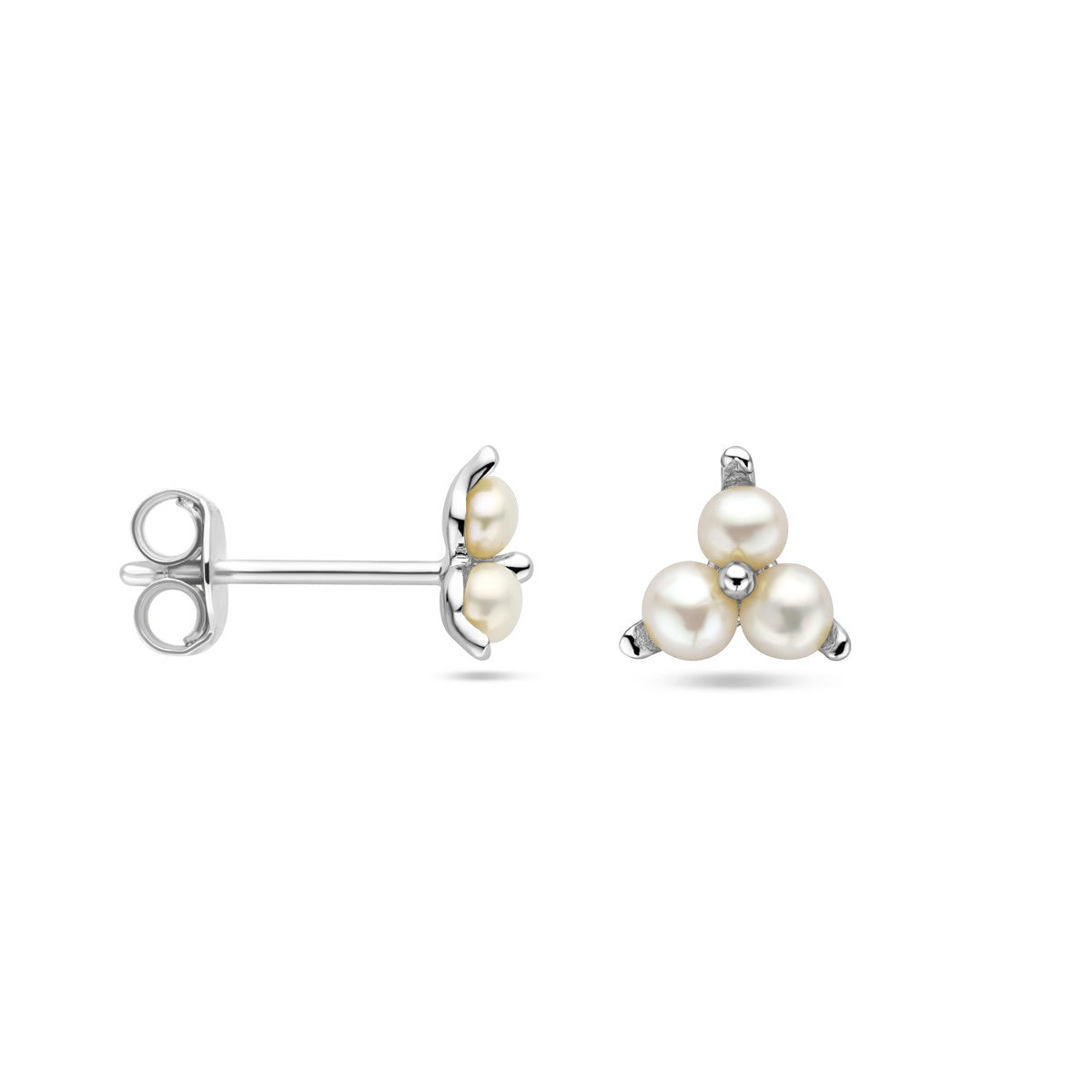 Fantasy Collection Oorbellen parel zilver