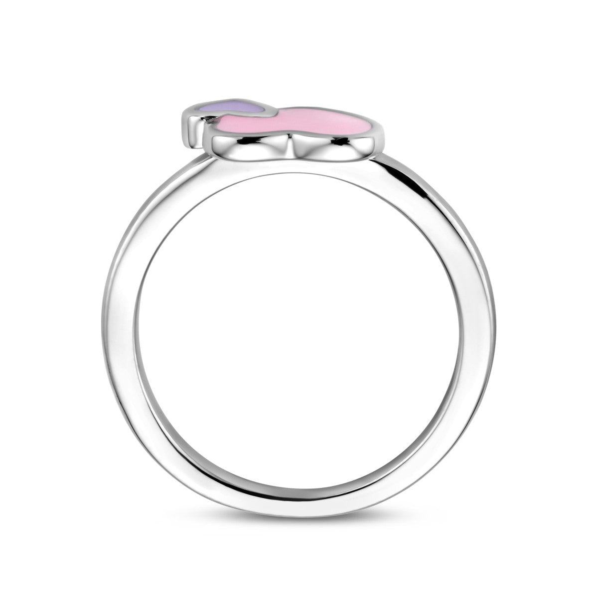 Fantasy Collection Ring emaille hartjes zilver