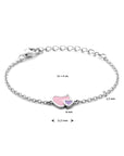 Zilver Gerhodineerd Armband Hartjes 11 + 3 Cm 1338474 - PansiteNederland.nl