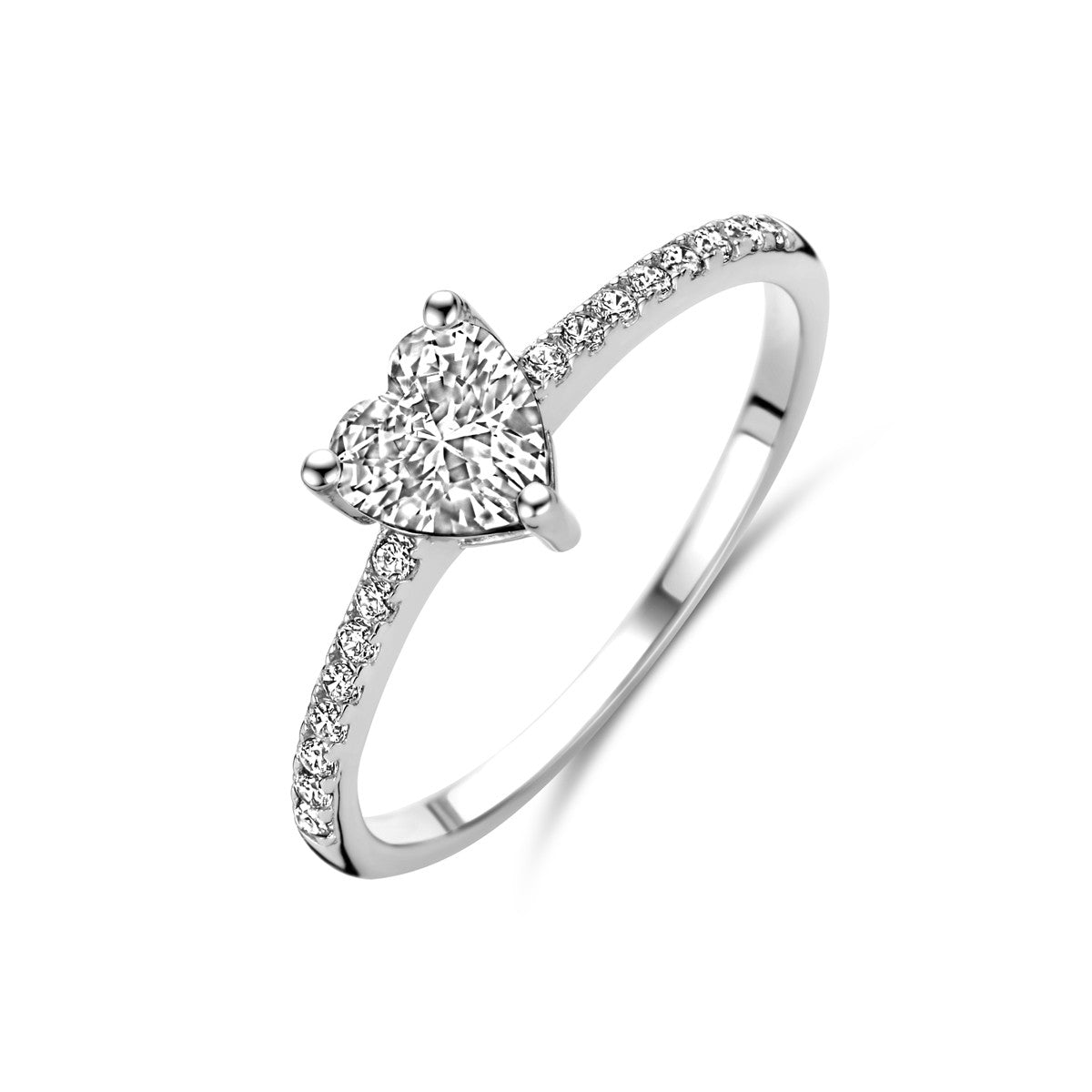 Fantasy Collection Ring hart zirkonia zilver