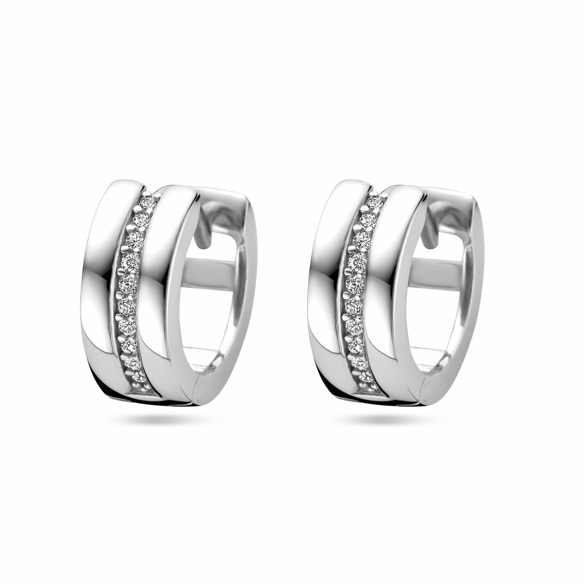 Fantasy Collection Oorbellen zirkonia zilver