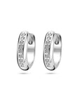 Zilver Gerhodineerd Klapoorringen Zirkonia 1338508 - PansiteNederland.nl