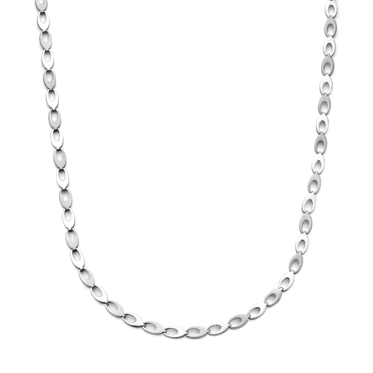 Fantasy Collection Collier poli/mat 6,0 mm 45 cm zilver