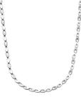 zilver gerhodineerd collier poli/mat 6,0 mm 45 cm 1338510 - PansiteNederland.nl