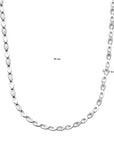 zilver gerhodineerd collier poli/mat 6,0 mm 45 cm 1338510 - PansiteNederland.nl