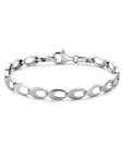 Zilver Gerhodineerd Armband Poli/Mat 6,0 Mm 18,5 Cm 1338511 - PansiteNederland.nl