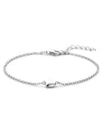 Zilver Gerhodineerd Armband Hart 16 + 3 Cm 1338513 - PansiteNederland.nl