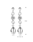 Zilver Gerhodineerd Oorhangers Zirkonia 1338557 - PansiteNederland.nl