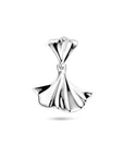 zilver gerhodineerd hanger ginkgo blad 1338562 - PansiteNederland.nl
