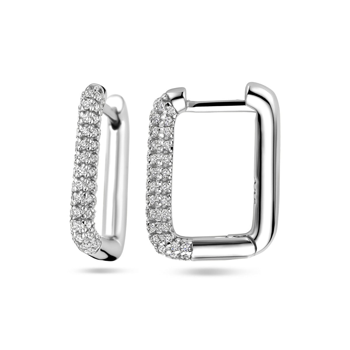 Fantasy Collection Oorbellen zirkonia zilver