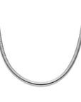 zilver gerhodineerd collier 8,0 mm 45 cm met groot springslot 1338608 - PansiteNederland.nl