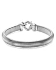 Zilver Gerhodineerd Armband 8,0 Mm 19 Cm Met Groot Springslot 1338609 - PansiteNederland.nl