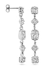 Zilver Gerhodineerd Oorhangers Swarovski 1338677 - PansiteNederland.nl
