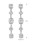 Zilver Gerhodineerd Oorhangers Swarovski 1338677 - PansiteNederland.nl