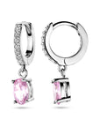 Zilver Gerhodineerd Klapoorringen Wit En Roze Zirkonia 1338784 - PansiteNederland.nl