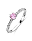 Gerhodineerd Zilver Ring Wit En Roze Met Zirkonia 1338793 - PansiteNederland.nl
