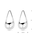 Zilver Gerhodineerd Oorknoppen Druppel 1338800 - PansiteNederland.nl