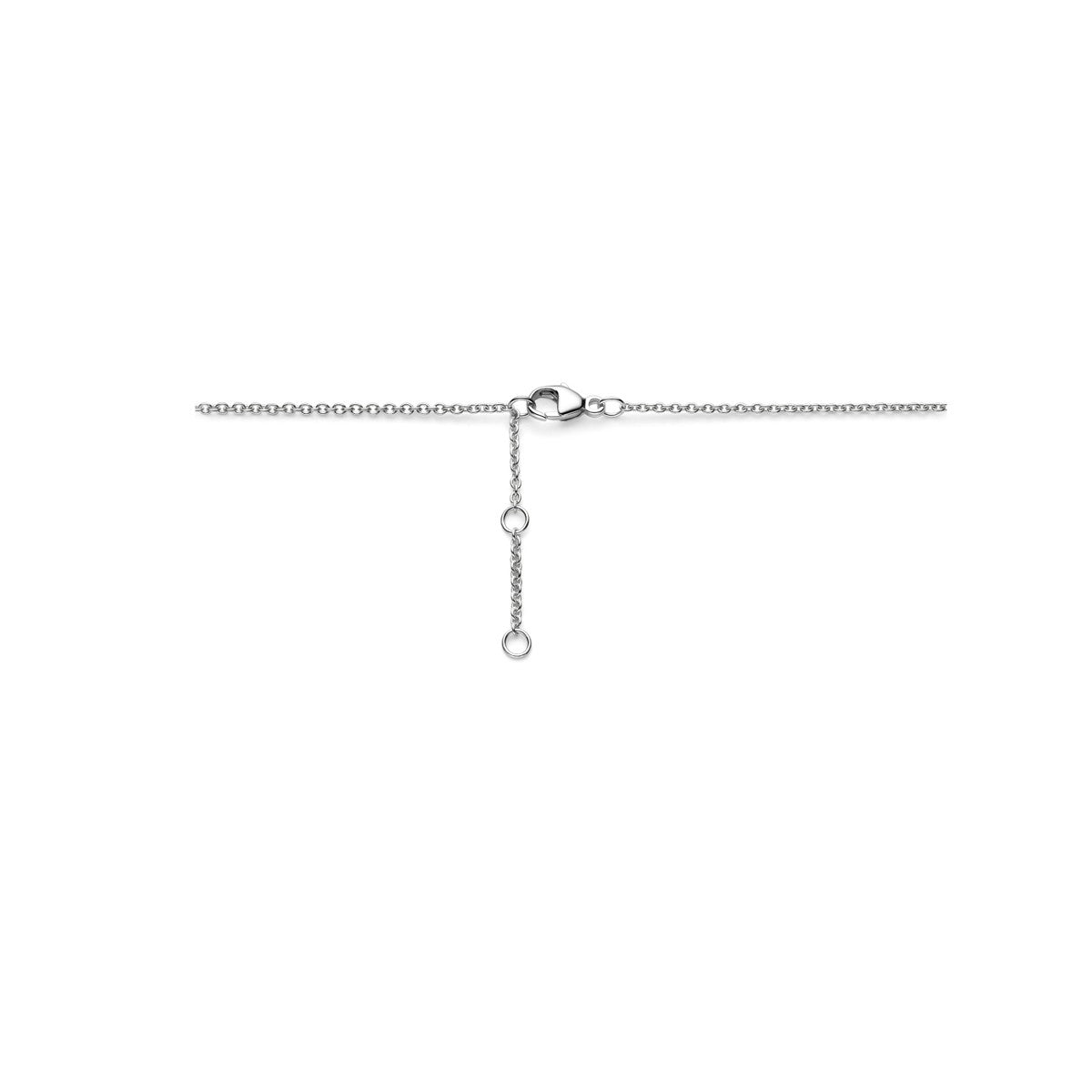 Fantasy Collection Collier kleurstenen 42 - 43,5 - 45 cm zilver