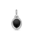 zilver gerhodineerd hanger onyx 1338814 - PansiteNederland.nl