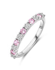 Gerhodineerd Zilver Ring Wit En Roze Met Zirkonia 1338901 - PansiteNederland.nl