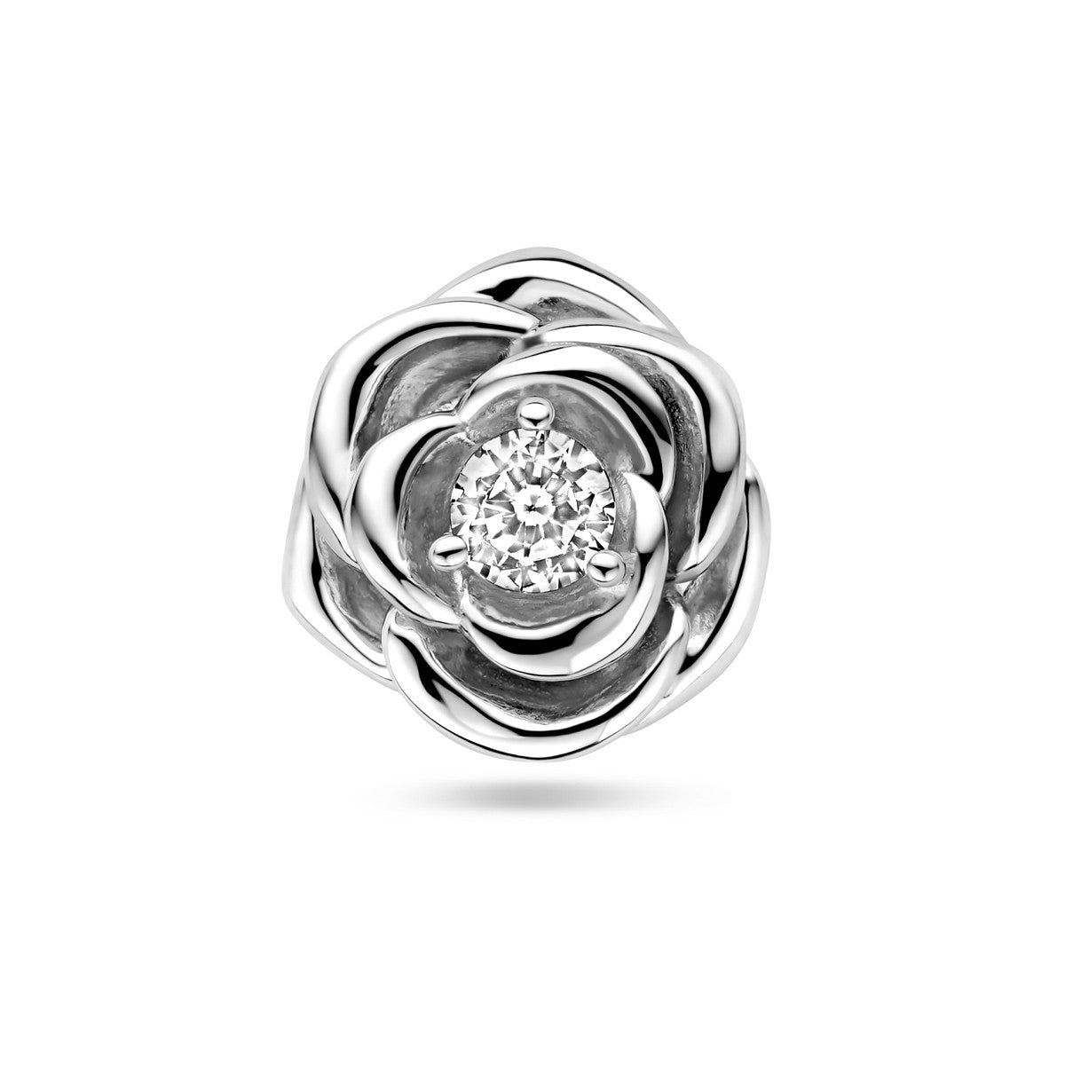 Fantasy Collection Hanger roos zirkonia 11 mm zilver
