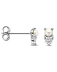 Zilver Gerhodineerd Oorknoppen Parel En Zirkonia 1338999 - PansiteNederland.nl