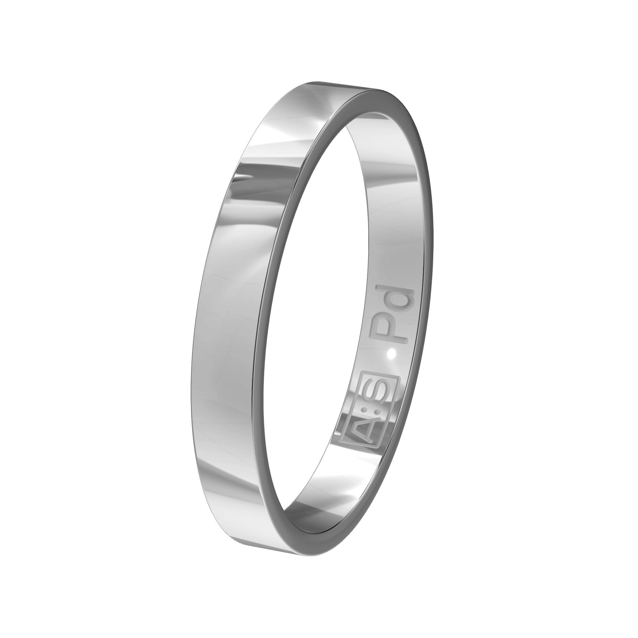 Aller Spanninga Trouwring 100 Palladium 585