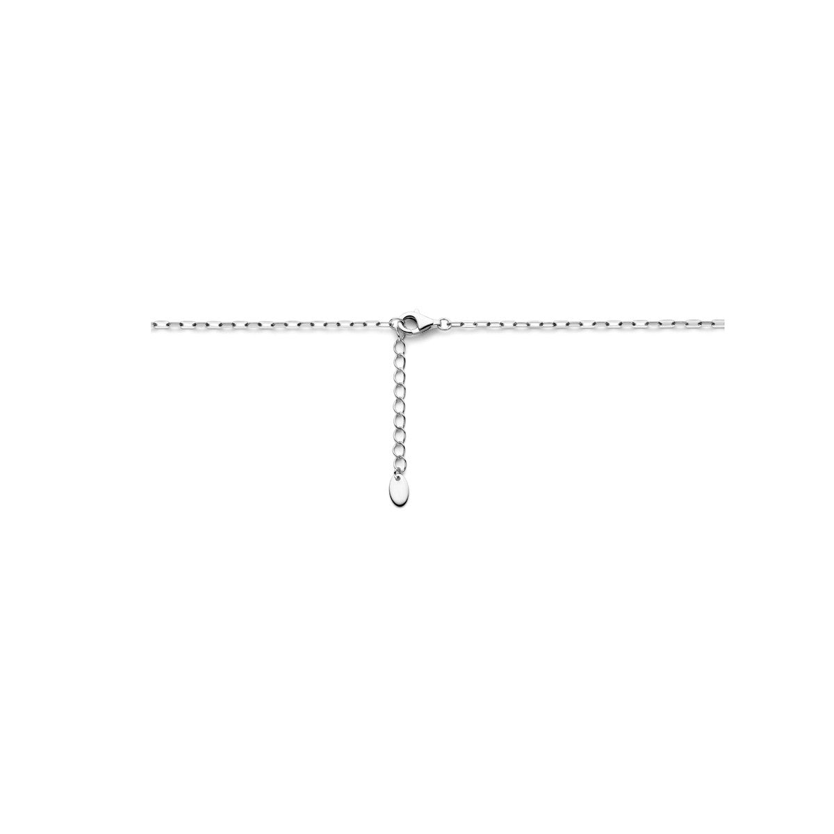 Fantasy Collection Y-collier parel 42 + 3 cm zilver