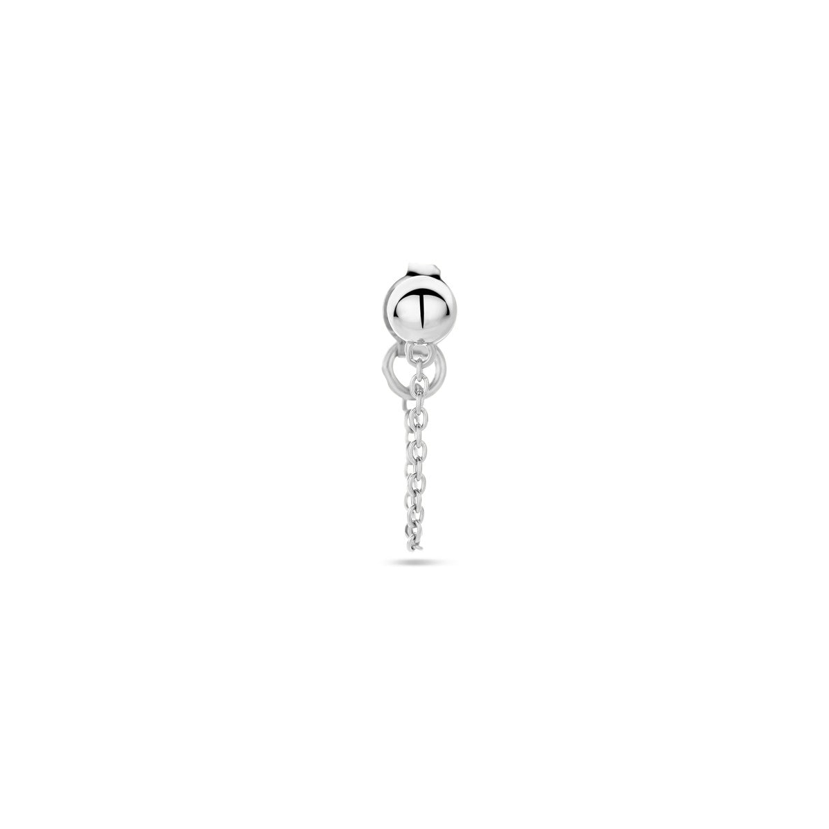 Fantasy Collection Oorbellen half-bol per stuk zilver
