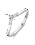 Gerhodineerd Zilver Ring V Met Zirkonia 1339035 - PansiteNederland.nl