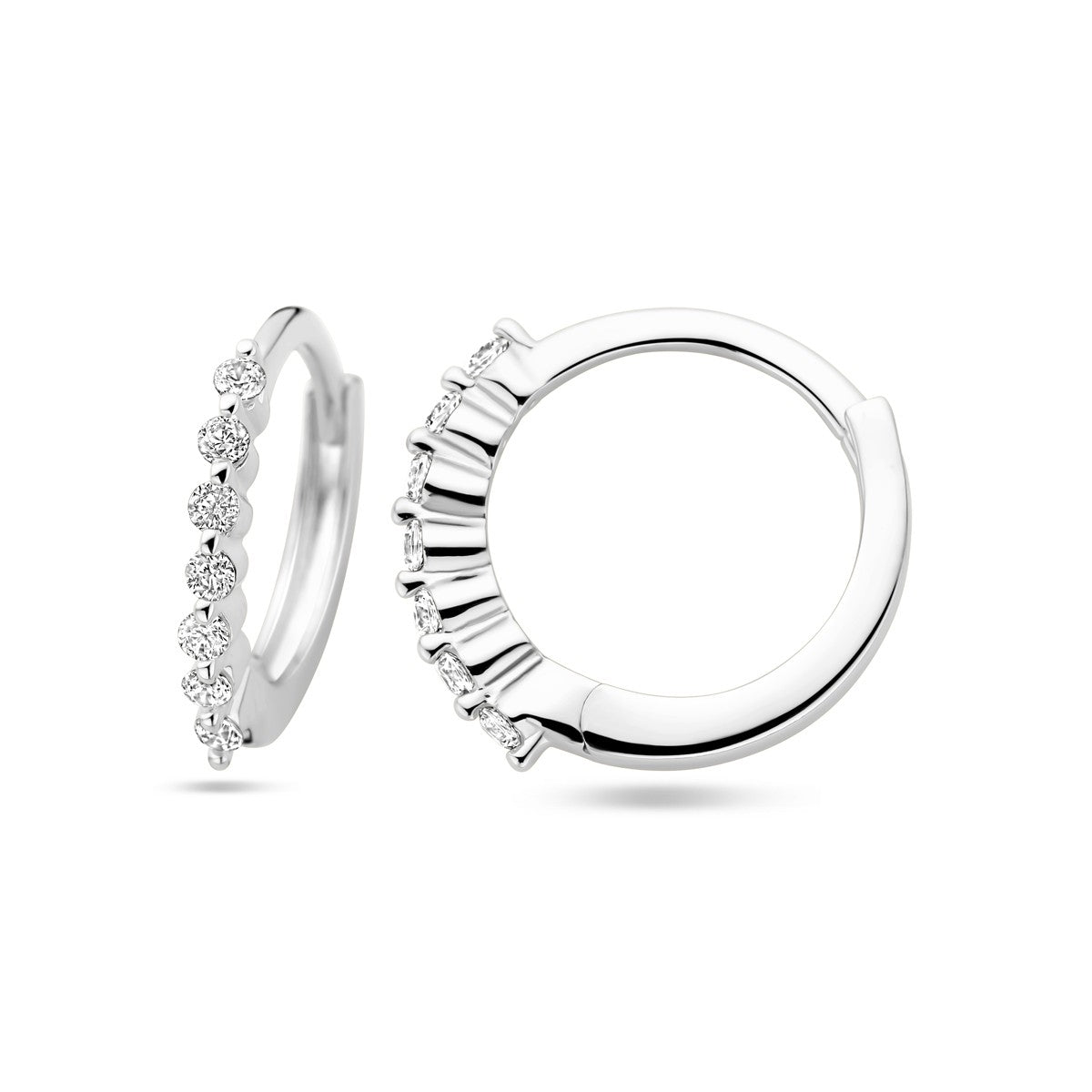 Fantasy Collection Oorbellen zirkonia zilver
