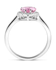 Gerhodineerd Zilver Ring Wit En Roze Met Zirkonia Halo 1339048 - PansiteNederland.nl
