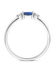 Gerhodineerd Zilver Ring Wit En Blauw Met Zirkonia 1339068 - PansiteNederland.nl