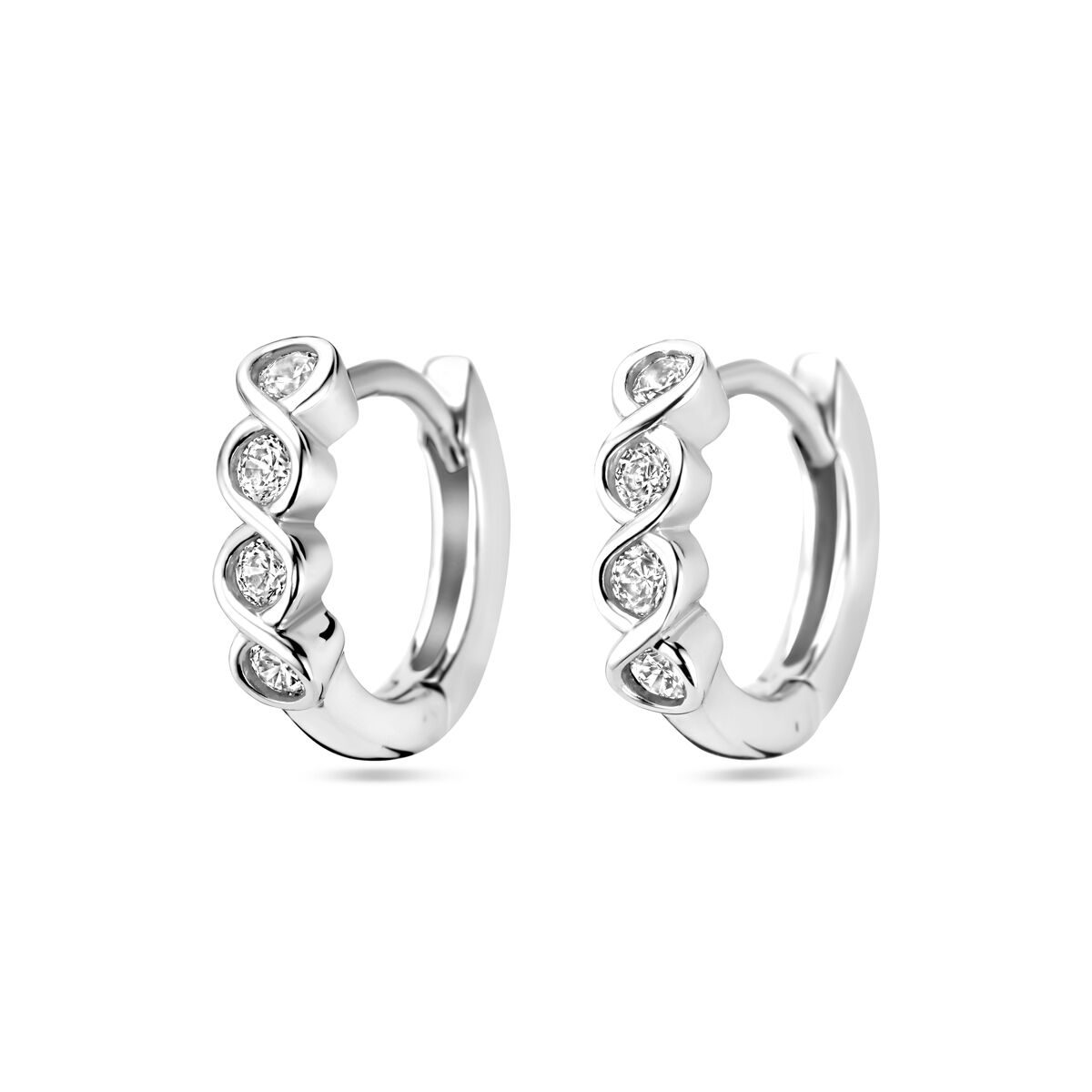 Fantasy Collection Oorbellen zirkonia zilver