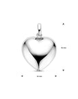 zilver gerhodineerd hanger hart 32 mm 1339132 - PansiteNederland.nl