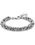 Zilver Gerhodineerd Armband Konings 10 Mm 18 + 3 Cm 1339142 - PansiteNederland.nl