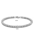 Zilver Gerhodineerd Tennisarmband Zirkonia 3,0 Mm 18,5 Cm 1339144 - PansiteNederland.nl
