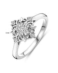 Gerhodineerd Zilver Ring Filigrain Met Zirkonia 1339200 - PansiteNederland.nl