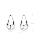 Zilver Gerhodineerd Oorknoppen Druppel 30 mm 1339262 - PansiteNederland.nl