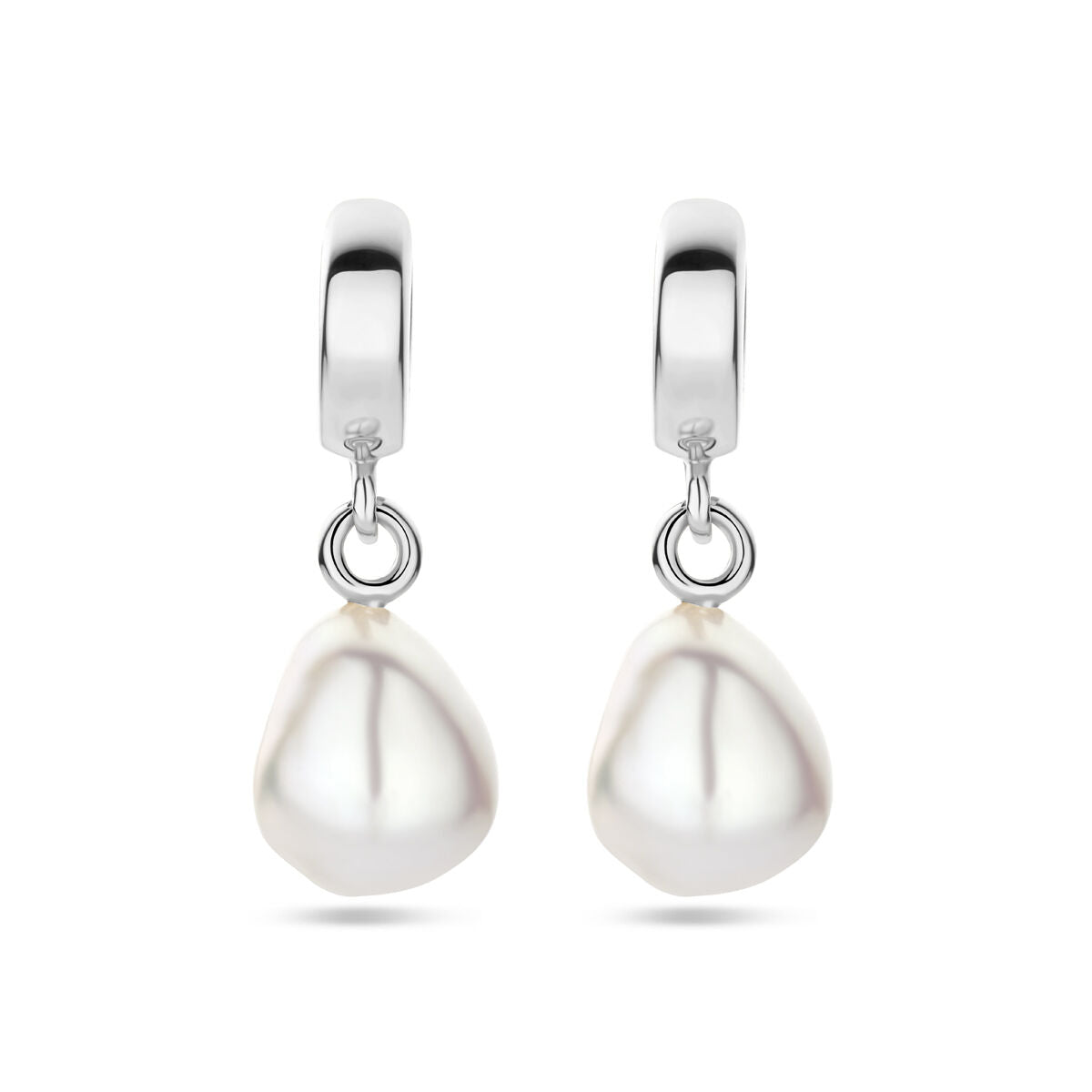 Fantasy Collection Oorbellen parel zilver