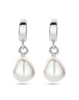 Zilver gerhodineerd oorringen parel 26 mm - 1339310 - PansiteNederland.nl
