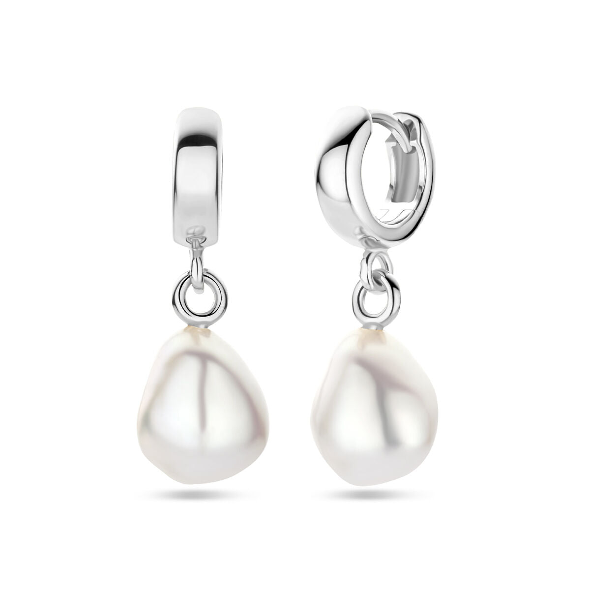 Fantasy Collection Oorbellen parel zilver