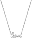 Zilver gerhodineerd collier love 41 - 43 - 45 cm - 1339317 - PansiteNederland.nl