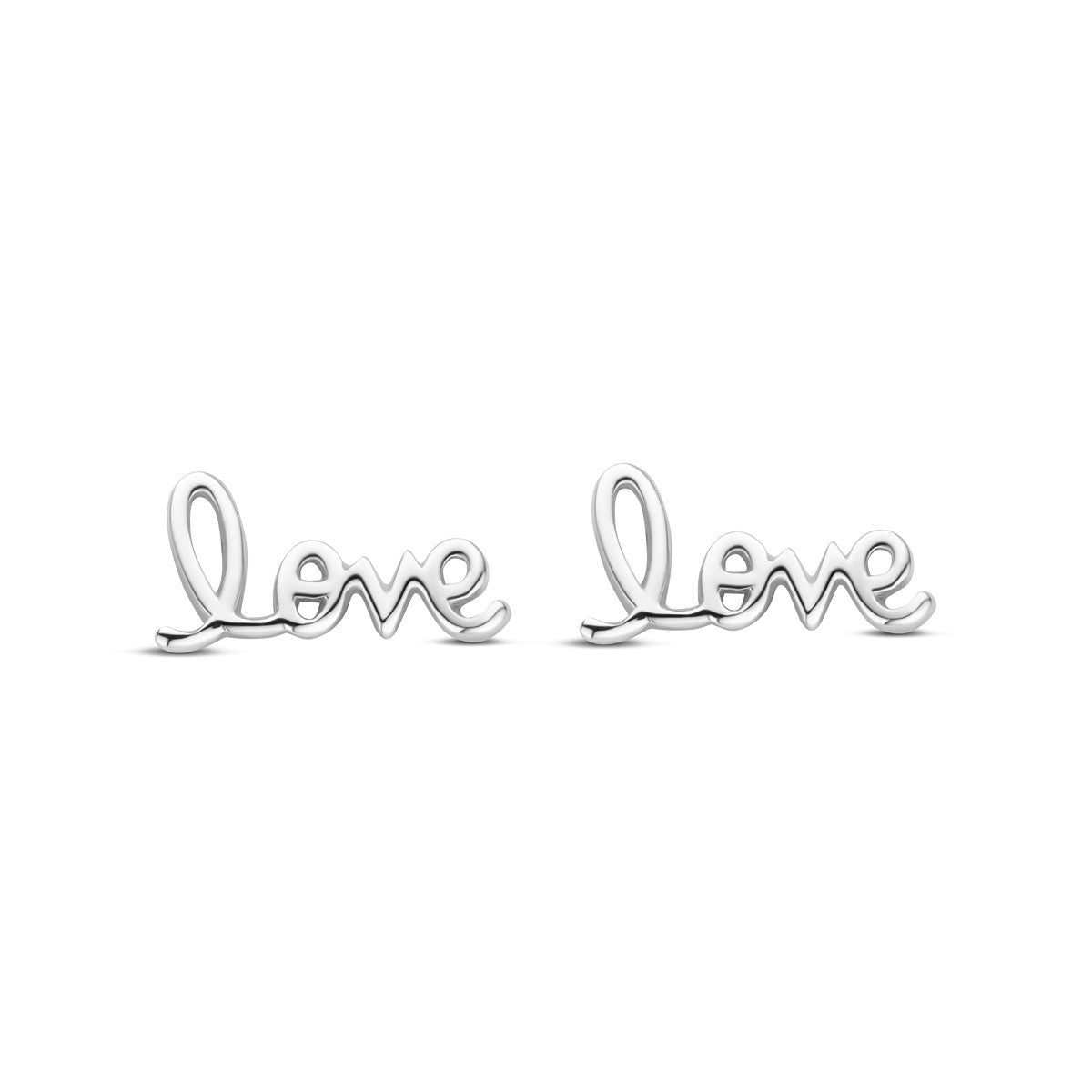 Fantasy Collection Oorbellen love 6 mm zilver