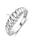 Gerhodineerd Zilver Ring Gedraaid 1339333 - PansiteNederland.nl