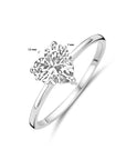 Gerhodineerd Zilver Ring Hartje Met Zirkonia 1339359 - PansiteNederland.nl