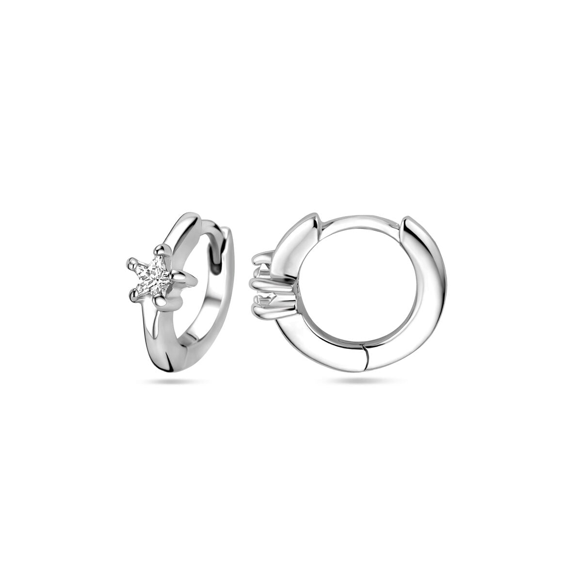 Fantasy Collection Oorbellen zirkonia 10,5 mm zilver