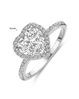 Gerhodineerd Zilver Ring Hartje Met Zirkonia 1339438 - PansiteNederland.nl